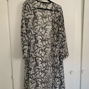 Sheer long sleeve Kimono